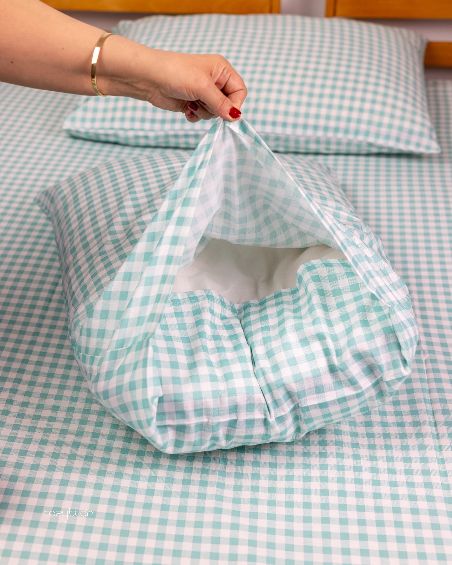 Mint Gingham
