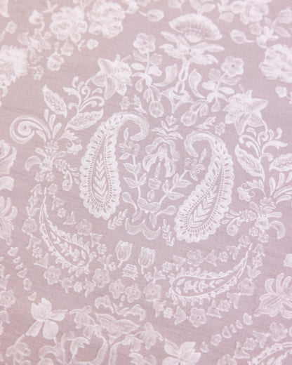 Silver Pink Paisley